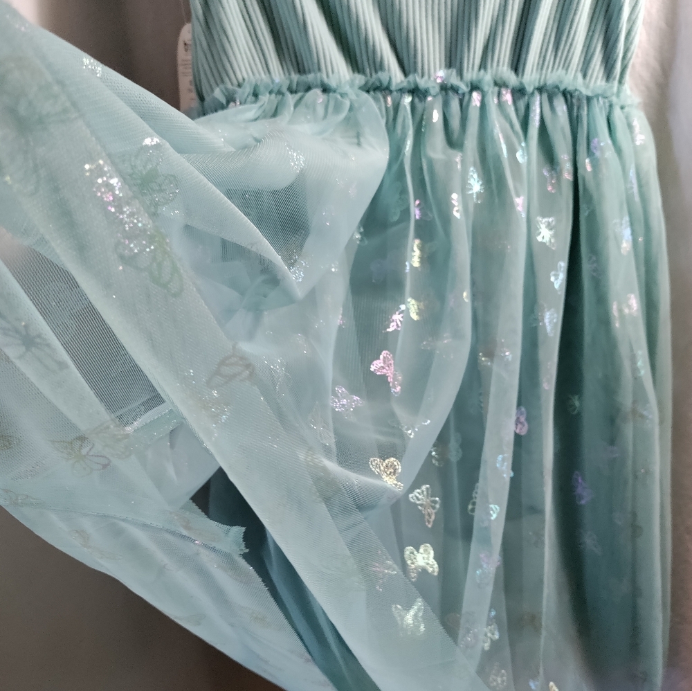 Wonder Nation Teal Mint Green Kids Dress Size XL 14-16. NWTags. - Picture 5 of 8